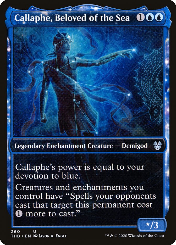 Callaphe, Beloved of the Sea (Showcase) [Theros Beyond Death] | Tables and Towers