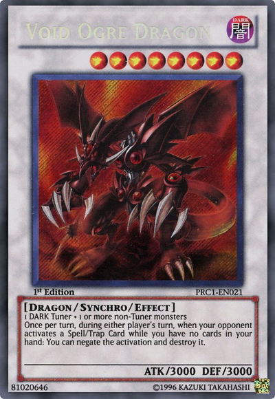 Void Ogre Dragon [PRC1-EN021] Secret Rare | Tables and Towers