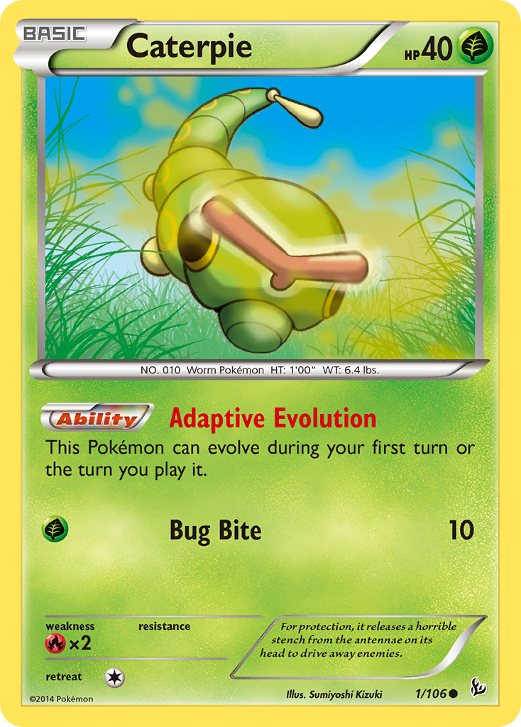 Caterpie (1/106) [XY: Flashfire] | Tables and Towers