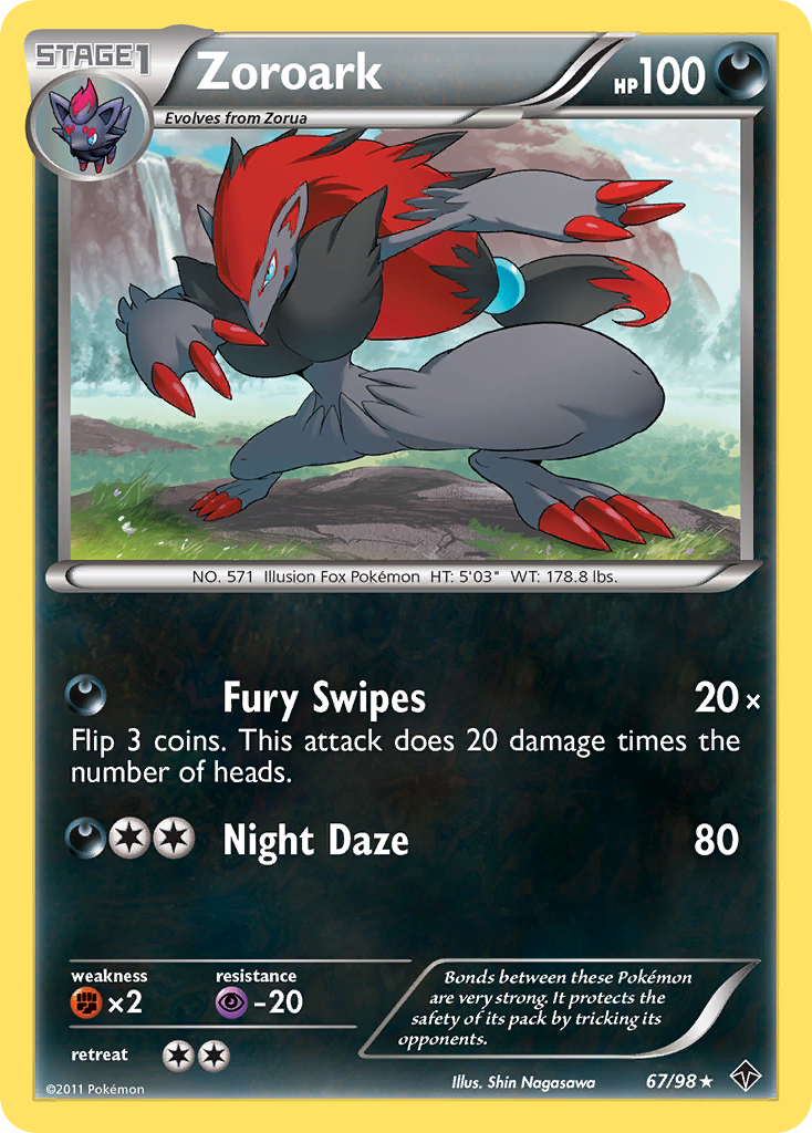 Zoroark (67/98) [Black & White: Emerging Powers] | Tables and Towers