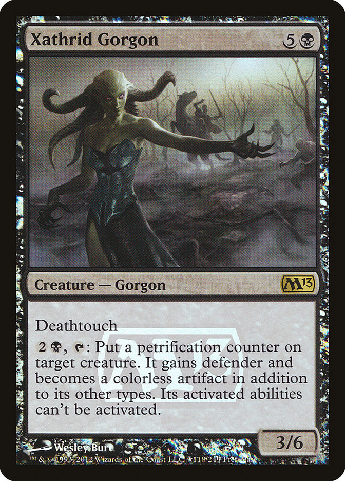 Xathrid Gorgon [Magic 2013 Prerelease Promos] | Tables and Towers