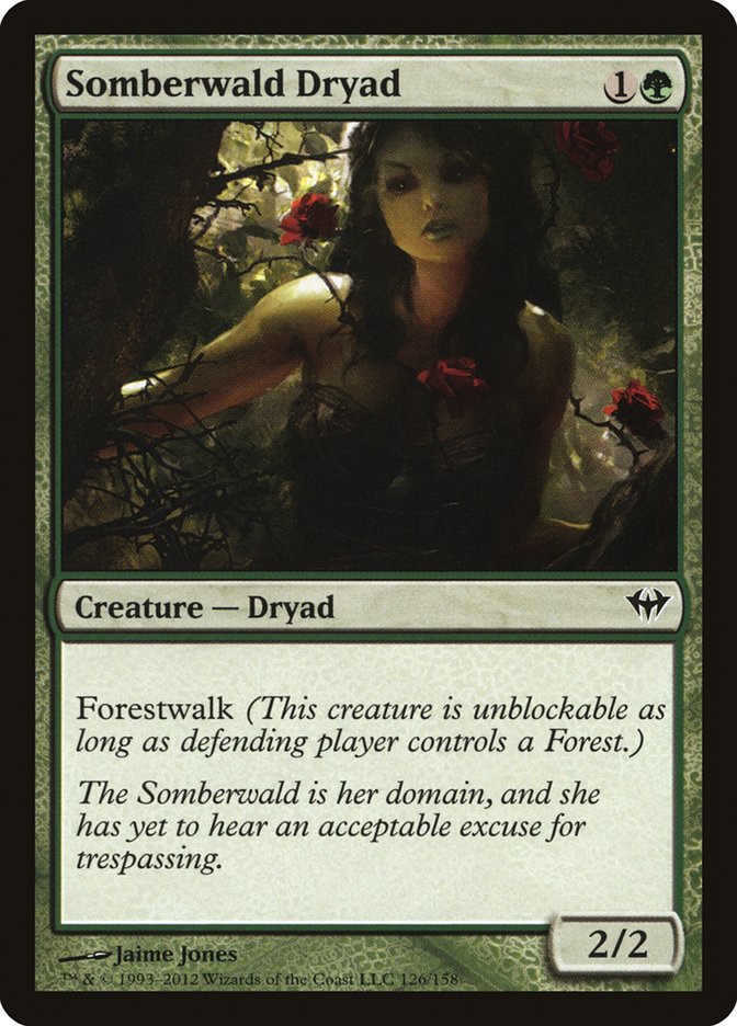 Somberwald Dryad [Dark Ascension] | Tables and Towers