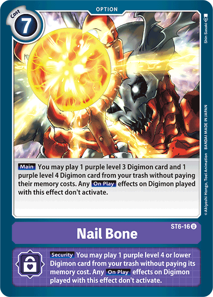 Nail Bone [ST6-16] [Starter Deck: Venomous Violet] | Tables and Towers