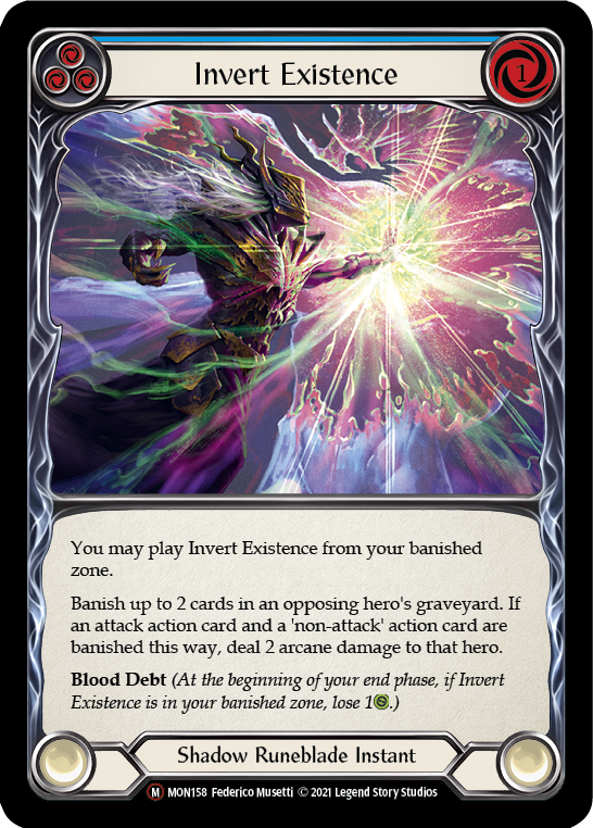 Invert Existence [U-MON158-RF] (Monarch Unlimited)  Unlimited Rainbow Foil | Tables and Towers