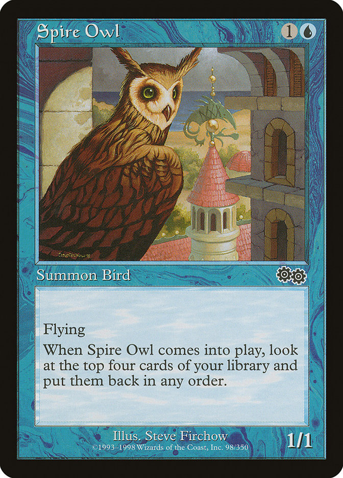 Spire Owl [Urza's Saga] | Tables and Towers