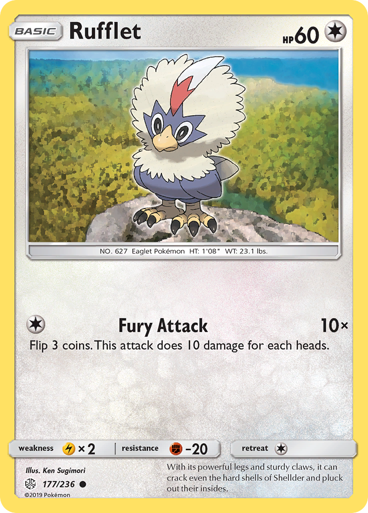 Rufflet (177/236) [Sun & Moon: Cosmic Eclipse] | Tables and Towers