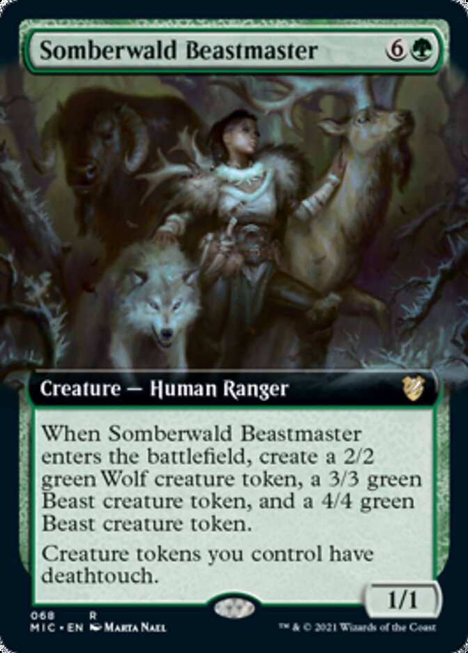 Somberwald Beastmaster (Extended Art) [Innistrad: Midnight Hunt Commander] | Tables and Towers