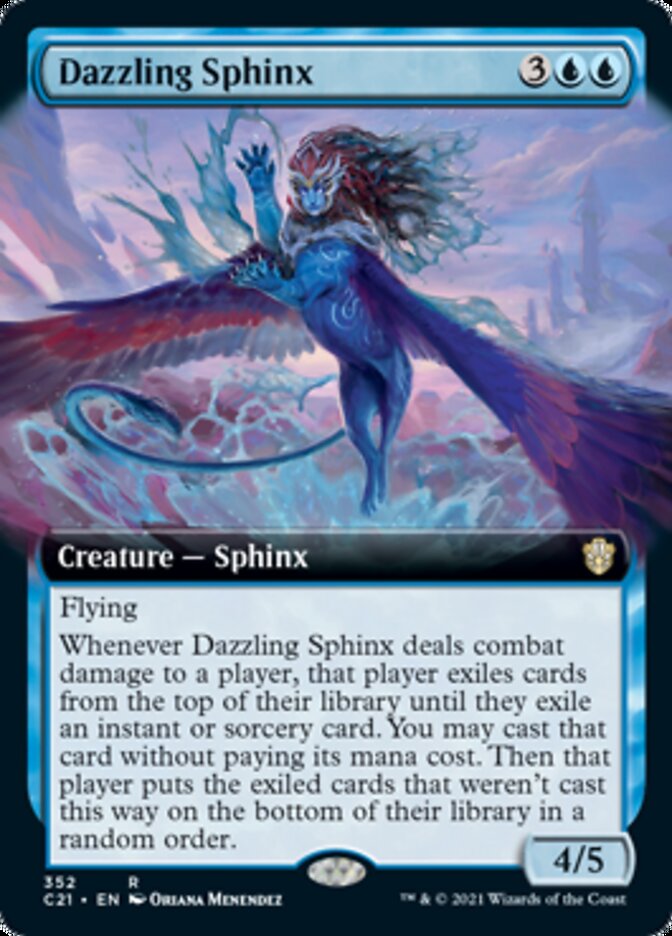 Dazzling Sphinx (Extended Art) [Commander 2021] | Tables and Towers