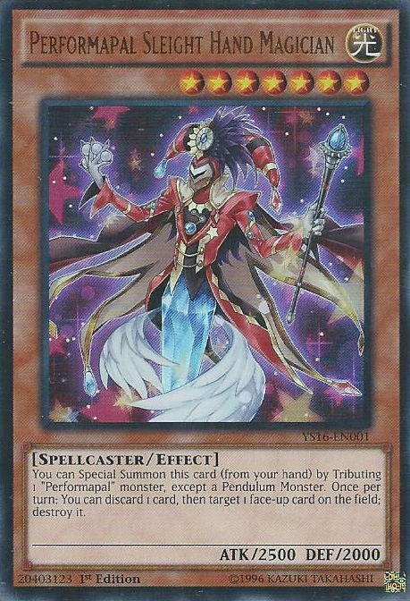 Performapal Sleight Hand Magician [YS16-EN001] Ultra Rare | Tables and Towers