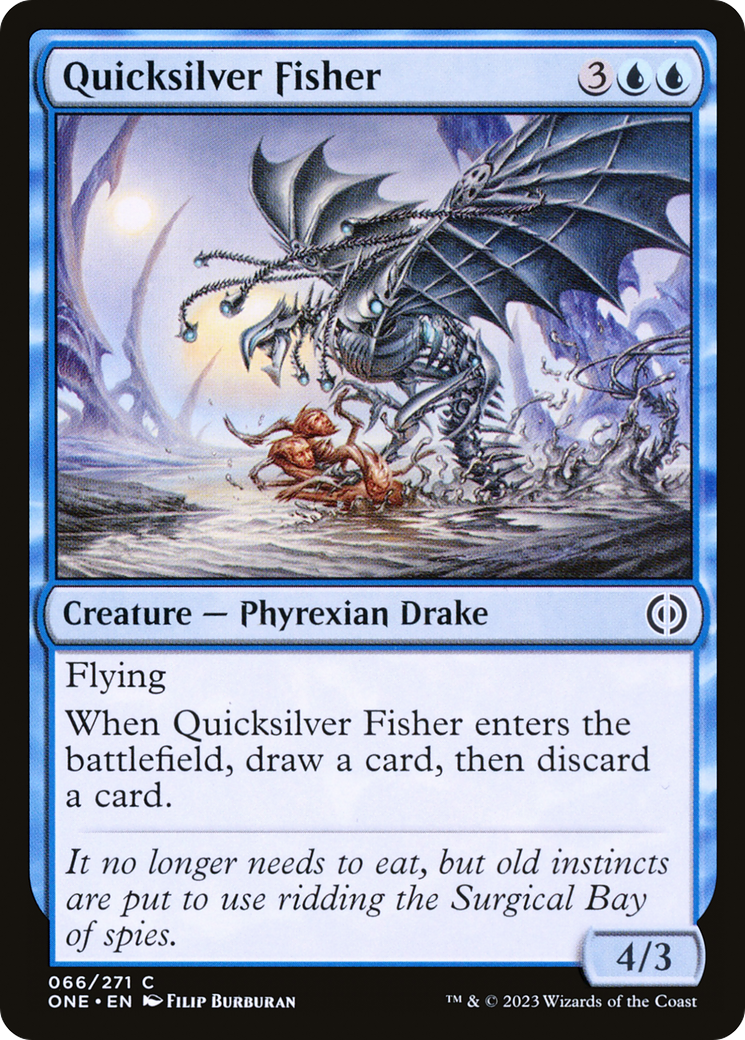 Quicksilver Fisher [Phyrexia: All Will Be One] | Tables and Towers