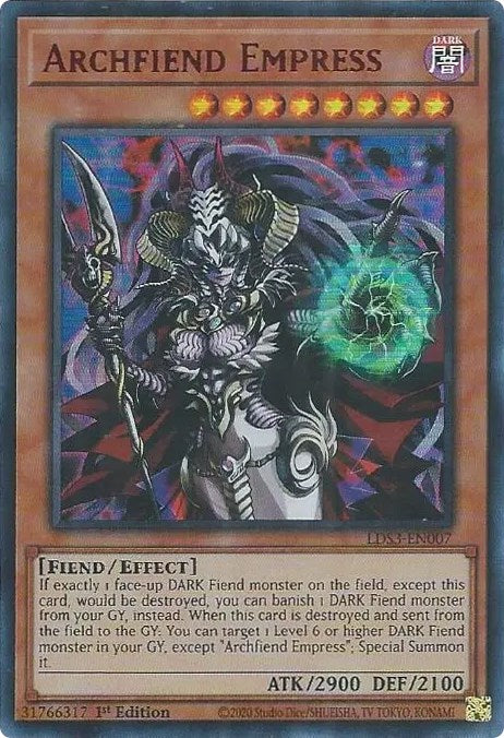 Archfiend Empress (Red) [LDS3-EN007] Ultra Rare | Tables and Towers