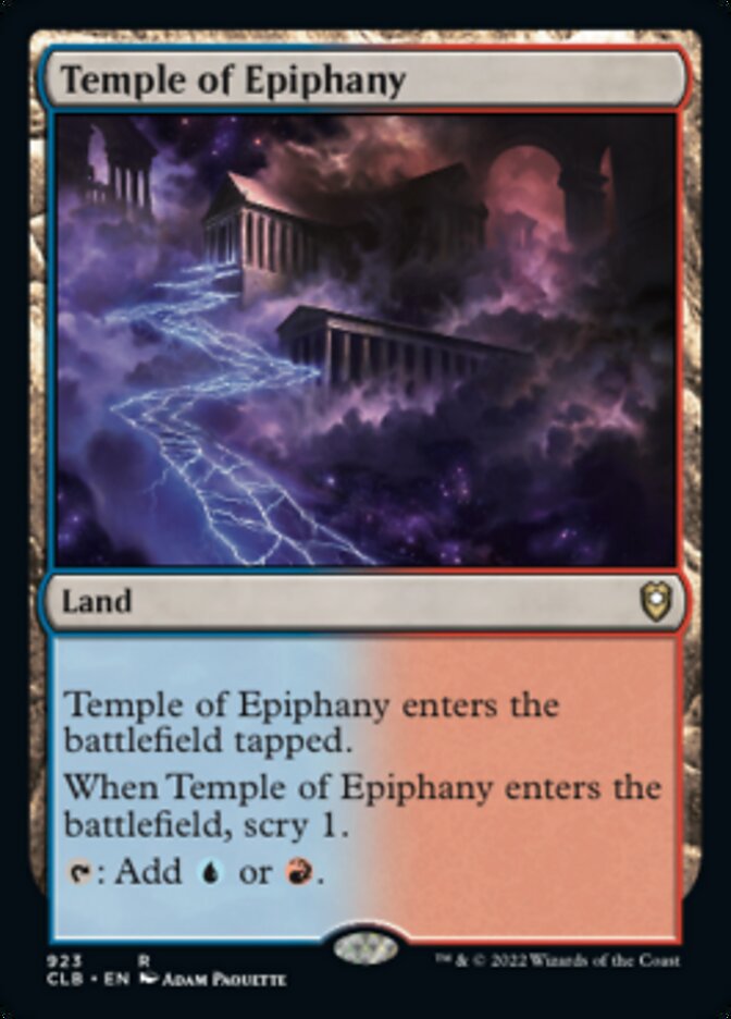 Temple of Epiphany [Commander Legends: Battle for Baldur's Gate] | Tables and Towers