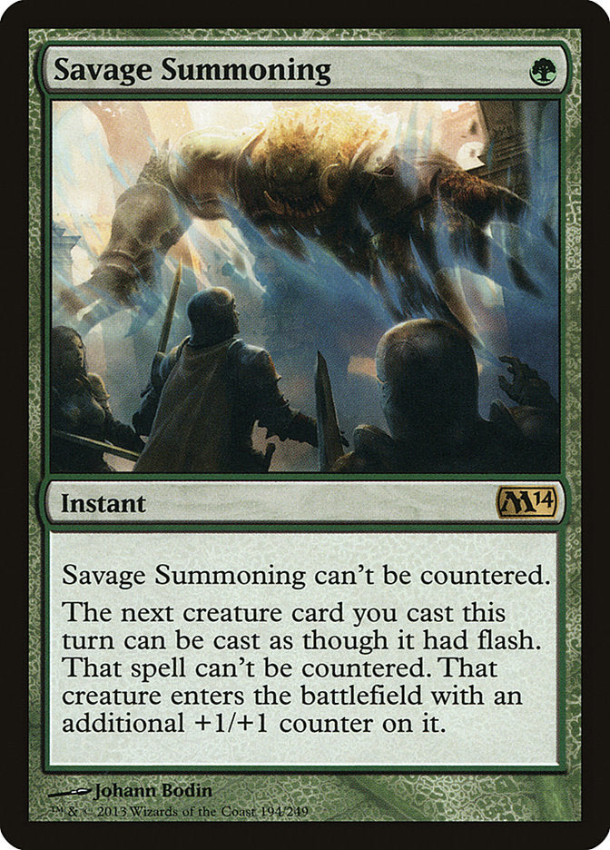 Savage Summoning [Magic 2014] | Tables and Towers