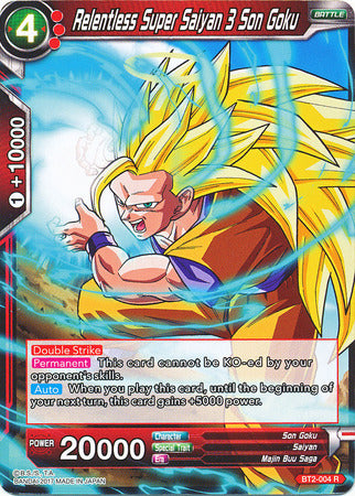 Relentless Super Saiyan 3 Son Goku (Demo Deck) (BT2-004) [Union Force] | Tables and Towers