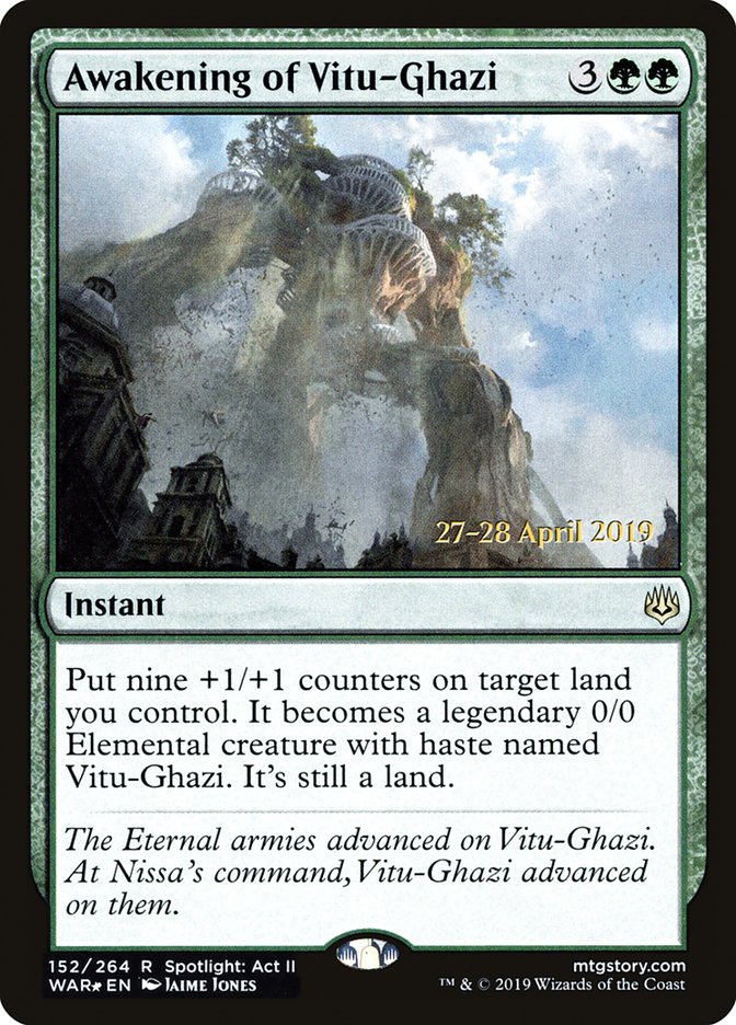 Awakening of Vitu-Ghazi [War of the Spark Prerelease Promos] | Tables and Towers