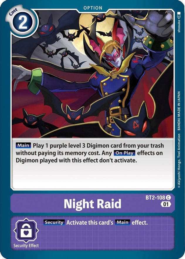 Night Raid [BT2-108] [Starter Deck: Parallel World Tactician] | Tables and Towers