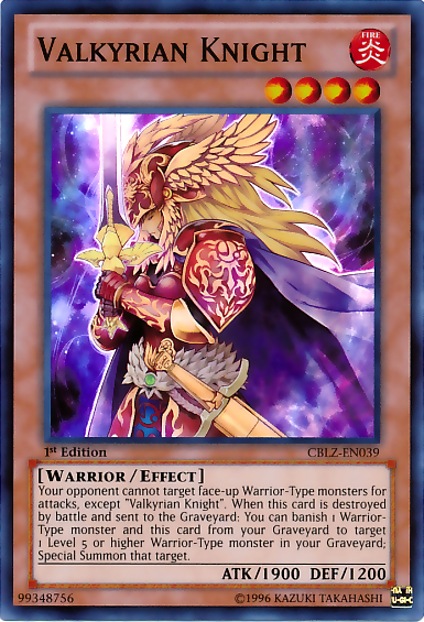 Valkyrian Knight [CBLZ-EN039] Super Rare | Tables and Towers