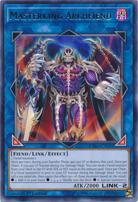 Masterking Archfiend [EXFO-EN090] Rare | Tables and Towers