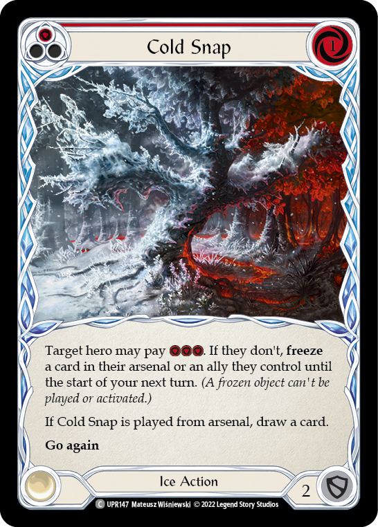 Cold Snap (Red) [UPR147] (Uprising)  Rainbow Foil | Tables and Towers