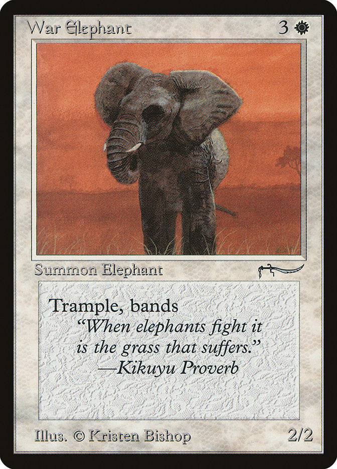 War Elephant (Light Mana Cost) [Arabian Nights] | Tables and Towers