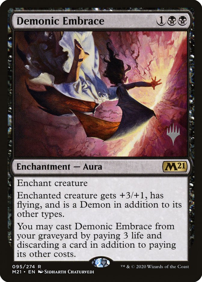 Demonic Embrace (Promo Pack) [Core Set 2021 Promos] | Tables and Towers