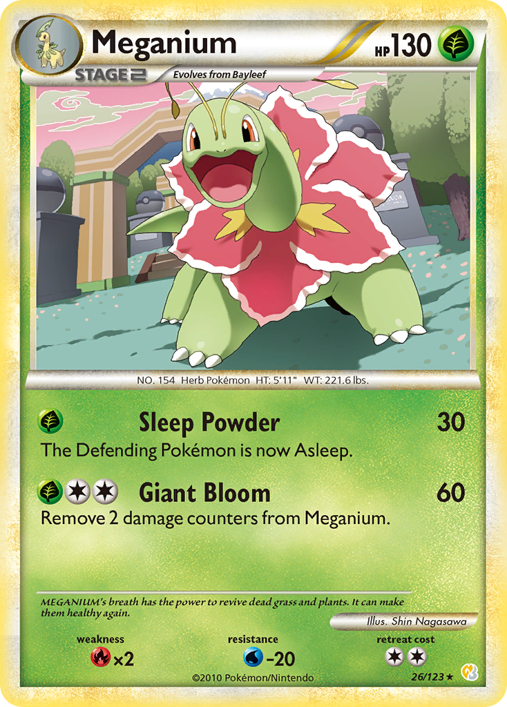 Meganium (26/123) [HeartGold & SoulSilver: Base Set] | Tables and Towers