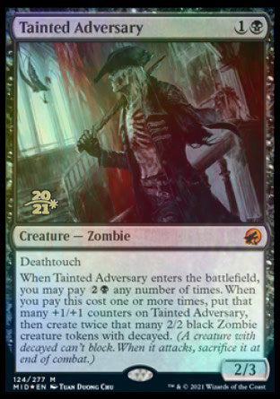 Tainted Adversary [Innistrad: Midnight Hunt Prerelease Promos] | Tables and Towers