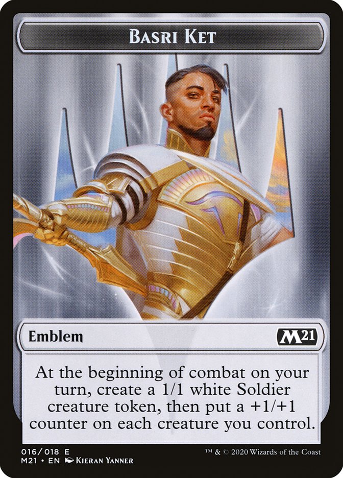 Basri Ket Emblem [Core Set 2021 Tokens] | Tables and Towers