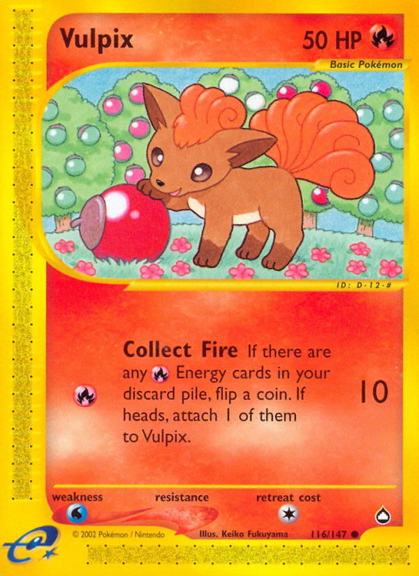 Vulpix (116/147) [Aquapolis] | Tables and Towers