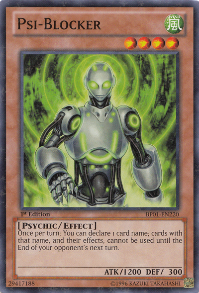 Psi-Blocker [BP01-EN220] Starfoil Rare | Tables and Towers