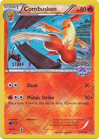 Combusken (13/111) (Championship Promo Staff) [XY: Furious Fists] | Tables and Towers