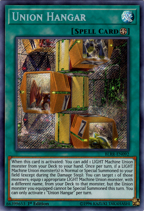 Union Hangar [BLRR-EN092] Secret Rare | Tables and Towers