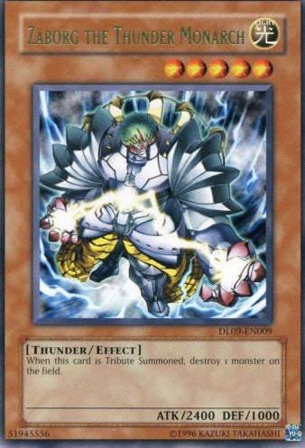 Zaborg the Thunder Monarch (Green) [DL09-EN009] Rare | Tables and Towers