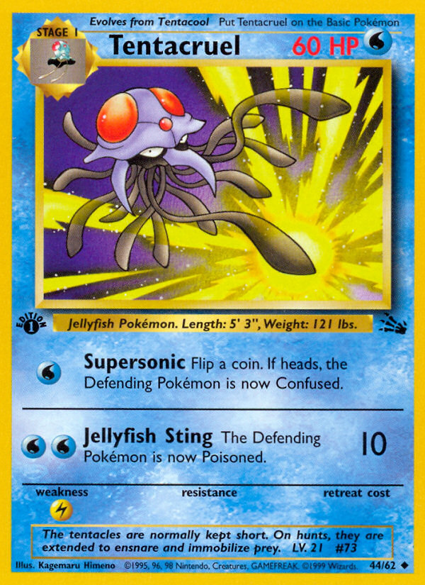 Tentacruel (44/62) [Fossil 1st Edition] | Tables and Towers