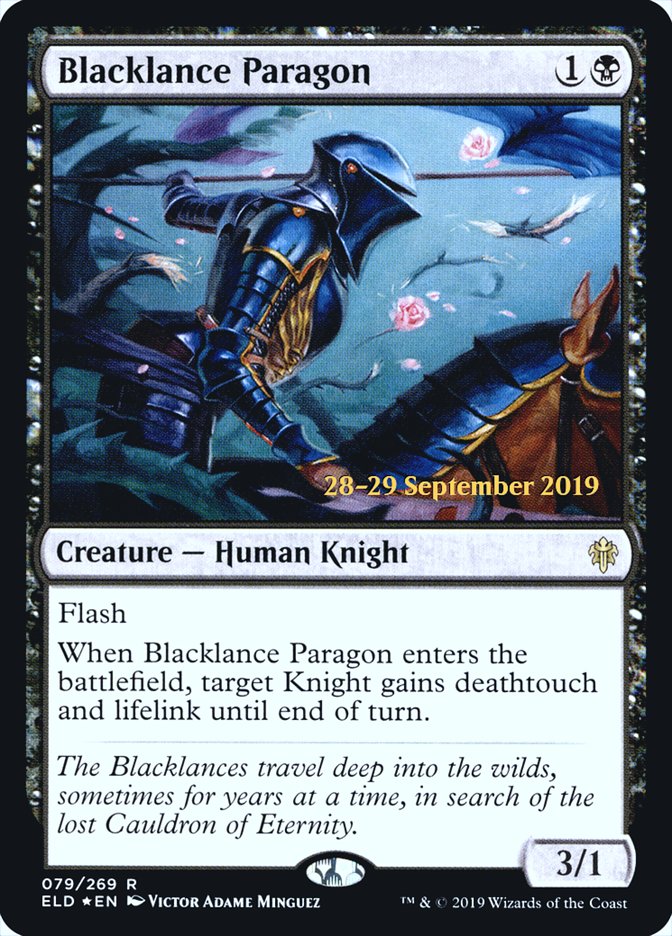 Blacklance Paragon [Throne of Eldraine Prerelease Promos] | Tables and Towers