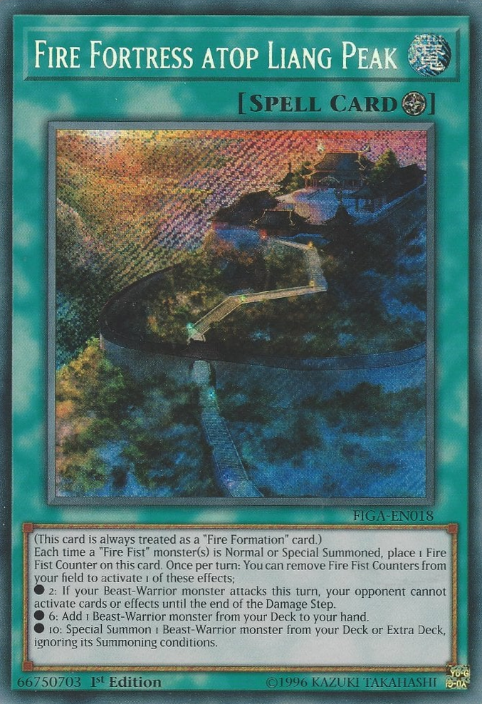 Fire Fortress atop Liang Peak [FIGA-EN018] Secret Rare | Tables and Towers