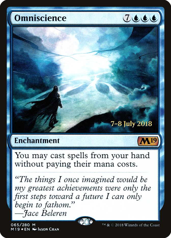 Omniscience [Core Set 2019 Prerelease Promos] | Tables and Towers