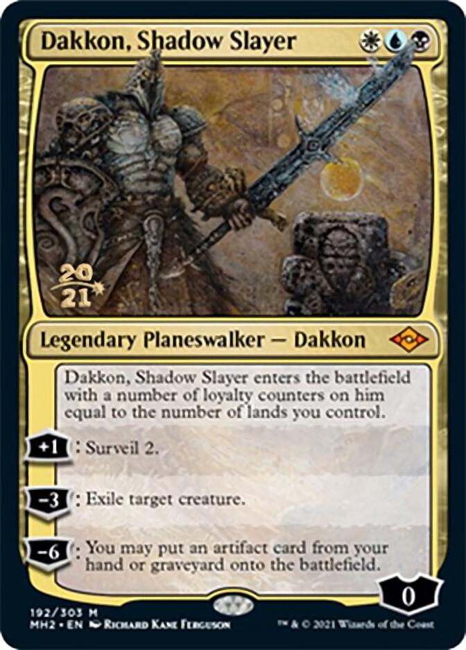 Dakkon, Shadow Slayer [Modern Horizons 2 Prerelease Promos] | Tables and Towers