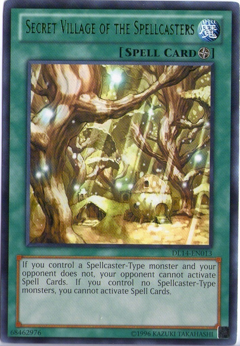 Secret Village of the Spellcasters (Green) [DL14-EN013] Rare | Tables and Towers