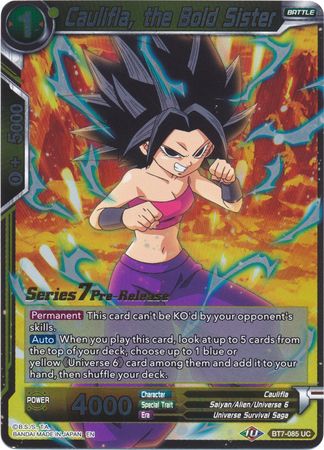 Caulifla, the Bold Sister (BT7-085_PR) [Assault of the Saiyans Prerelease Promos] | Tables and Towers