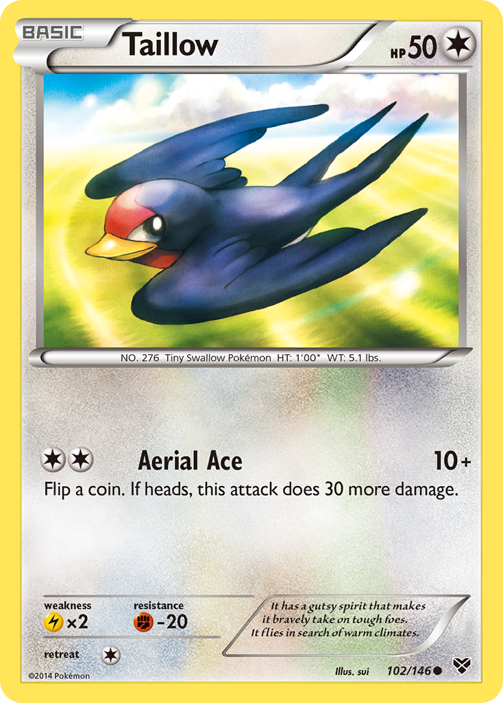 Taillow (102/146) [XY: Base Set] | Tables and Towers