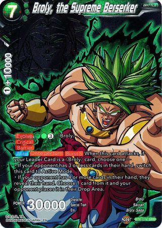 Broly, the Supreme Berserker (SPR) (BT6-074) [Destroyer Kings] | Tables and Towers