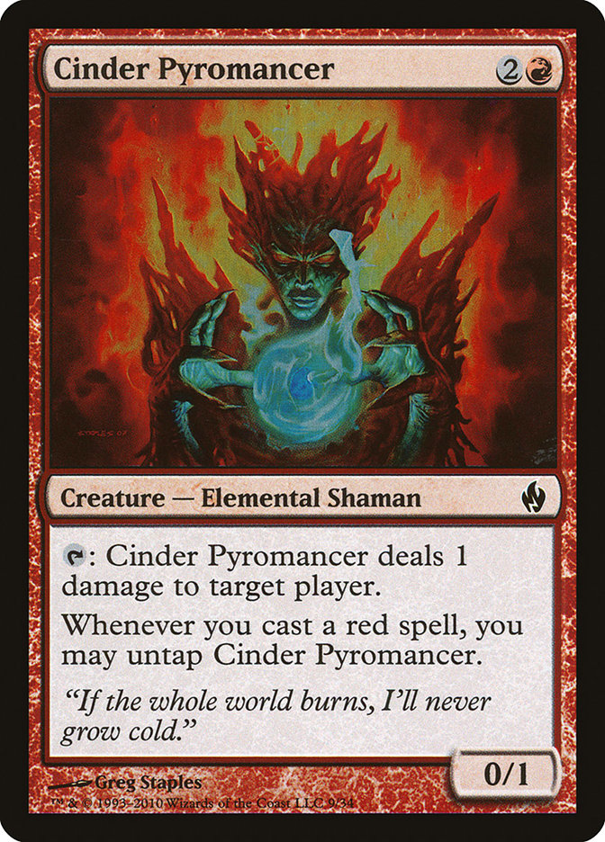 Cinder Pyromancer [Premium Deck Series: Fire and Lightning] | Tables and Towers