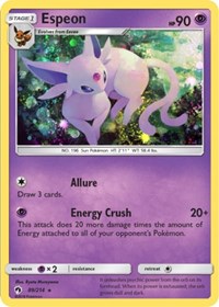 Espeon (89/214) (Cosmos Holo) (Blister Exclusive) [Sun & Moon: Lost Thunder] | Tables and Towers