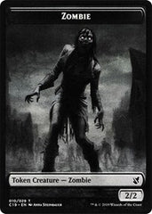 Zombie (010) // Zombie (011) Double-Sided Token [Commander 2019 Tokens] | Tables and Towers