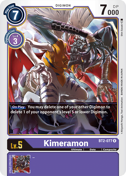 Kimeramon [BT2-077] [Release Special Booster Ver.1.0] | Tables and Towers