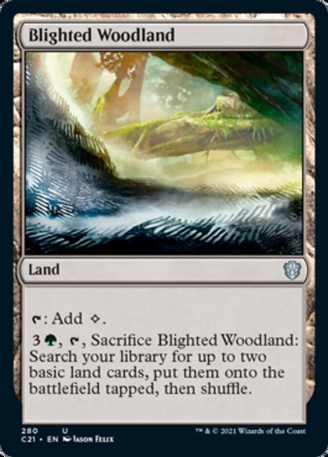 Blighted Woodland [Commander 2021] | Tables and Towers