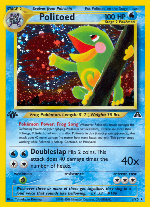 Politoed (8/75) [Neo Discovery 1st Edition] | Tables and Towers