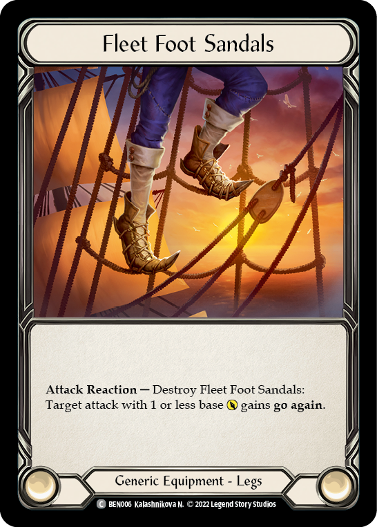 Fleet Foot Sandals [BEN006] (Outsiders Benji Blitz Deck) | Tables and Towers