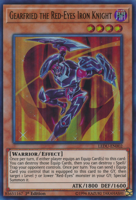 Gearfried the Red-Eyes Iron Knight [LEDU-EN002] Ultra Rare | Tables and Towers